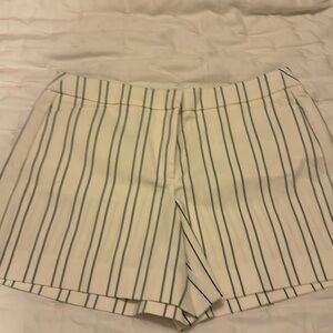 White House Black Market shorts, sz 12.  Cream and Black